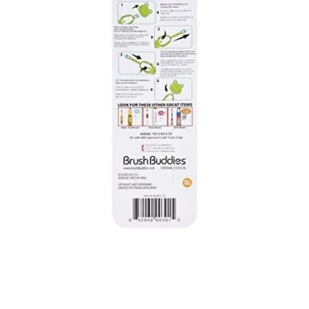 Brush Buddies Poppin Toothbrush Leapin Louie‎ Frog Green